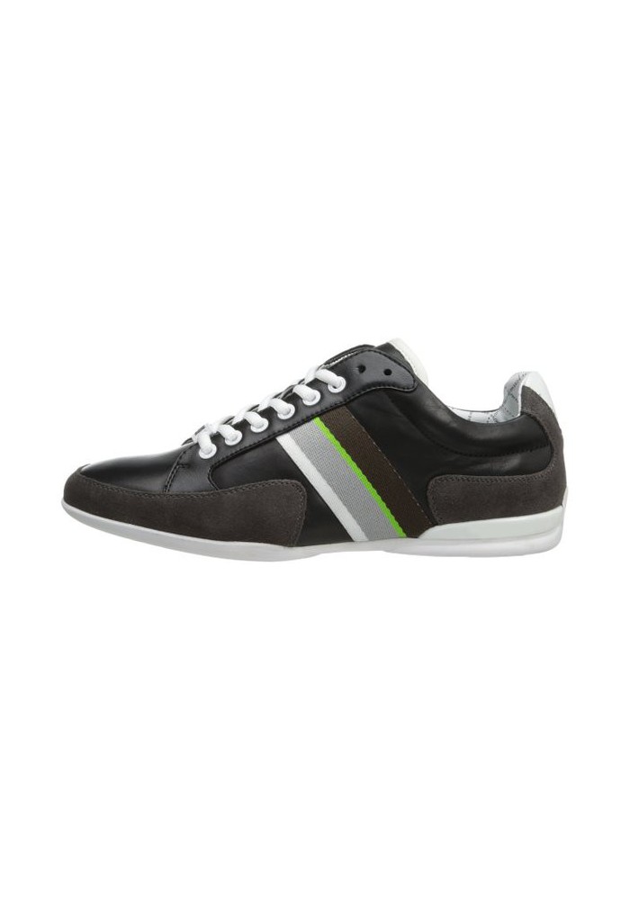 Chaussure Hugo Boss Green - Space Leather Noir - Homme 